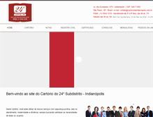 Tablet Screenshot of cartoriodeindianopolis.com.br